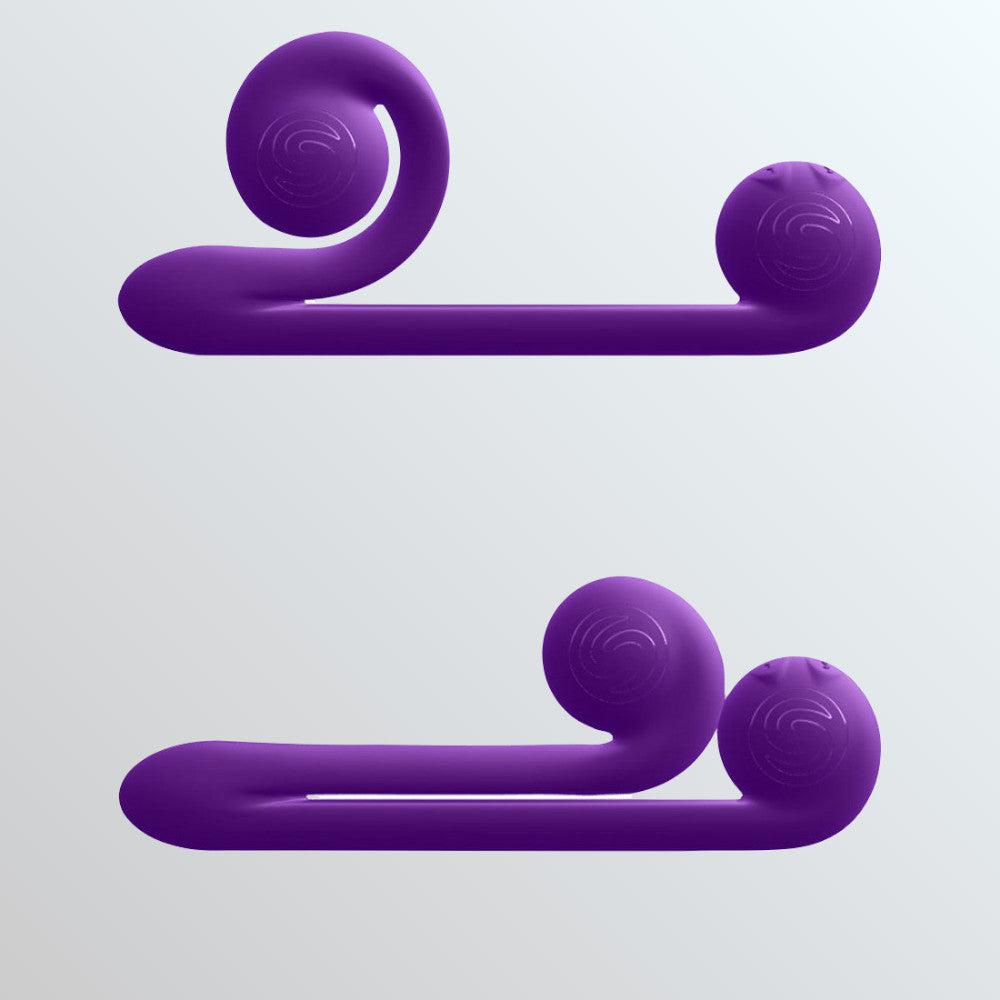 Snail Vibe Dual Motor Thrusting Vibrator - Purple by Condomania